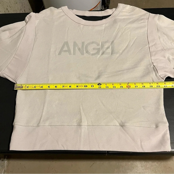 Victoria's Secret M Sweatshirt Women Gray ANGEL Logo Pullover Open Back NWT - Picture 8 of 10